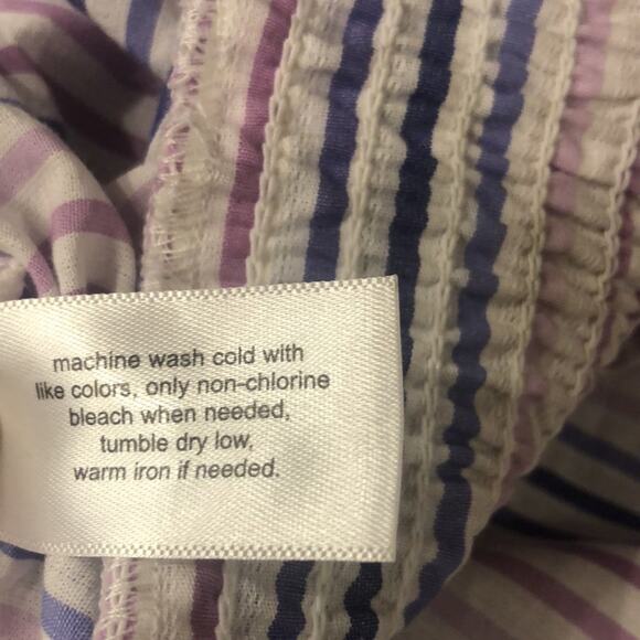 Lane Bryant Surplice Neck Cross Over Top Smocked Elastic Waist Lightweight Sz 22 - Picture 11 of 15